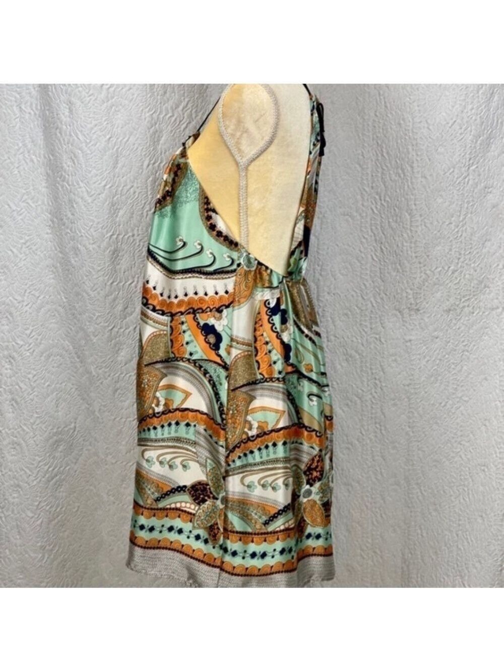 Arden B. Trapeze Racerback/Halter Mini Dress - Picture 3 of 11